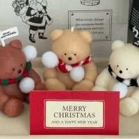 목도리SET 테디베어 곰돌이 캔들 향초