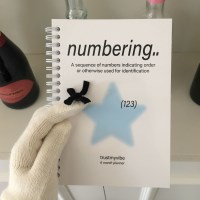 numbering 6 month planner (spring)