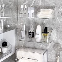 [클리어런스] 1+1 화장품 보관함 접착식 수납 케이스 정리함