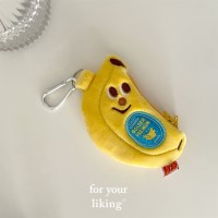 바나나 동전지갑키링 비상금파우치 유선이어폰파우치