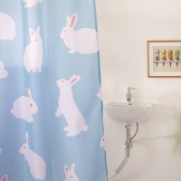 토끼 방수 욕실 샤워 커튼