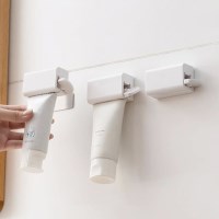 부착식 화이트 치약 짜개 걸이 디스펜서 튜브 꽂이
