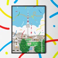 시티팝서울 2 M 인테리어 디자인 포스터 한국