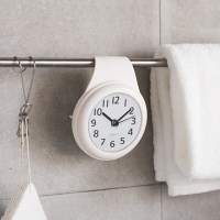 욕실 아날로그 방수시계 흡착 걸이형 주방 화장실 저소음 집들이