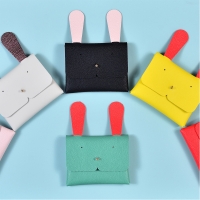 업사이클링 가죽공예키트 토끼미니가방 만들기 1세트 랜덤색