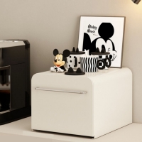 영양제보관함 철제수납함 슬라이드 컵정리대 화장품정리함 화이트