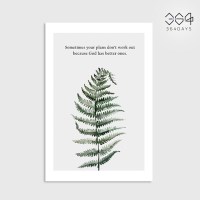 아로우카리아 그림 미니 포스터 엽서 카드 식물 인테리어 벽꾸미기