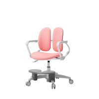 [듀오백] 밀키 218HF(무회전 중심봉+발받침) 어린이 아동의자