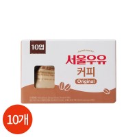 서울우유 커피포리 사각 팩 우유 200ml x 10개