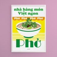 쌀국수 5 M 디자인 포스터 베트남 동남아 식당