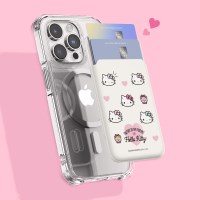 산리오 러블리패턴 맥세이프 슬라이드 카드지갑