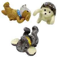 미니어처 피규어 모음 꾸미기 재료 - 동물 인형 걸이