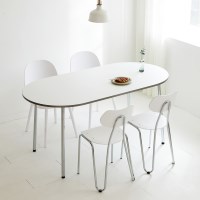 밀랑 오키프 타원형 카페 식탁 테이블 5sizes 12colors