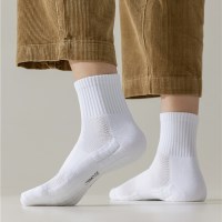 [2 Color] 짱짱한 중목 쿠션 스포츠양말 스포츠웨어 데일리 에센셜 