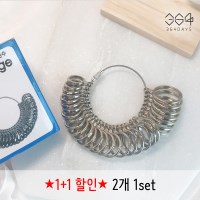 2개set 링게이지 반지사이즈 호수 측정기 손가락 치수 재는 기구