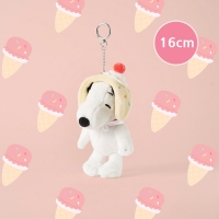 [피너츠] 16cm 스누피 바닐라 아이스크림 인형 키링