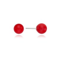 [silver925]redpop ball earring
