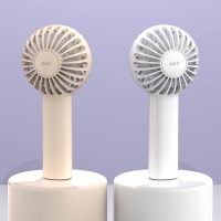 [7엽날개] 휴대용 미니 핸디 손 선풍기+목걸이 스트랩 W10