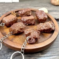 고기러버 귀여운선물 맛잇는 고기키링 쓸모없는 쓸데없는 웃긴 인형 