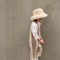 아동 키즈 여름햇 라피아 라탄 벙거지모자 동남아