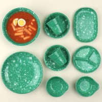 [추억의 레트로 10종세트] 떡볶이 분식 그릇 포장마차 캠핑 접시