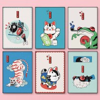 일본 포스터 일러스트 액자 현관 그림 배전함가리개