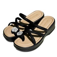 kami et muse Cubic point strap slippers_KM24s143