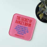 RANGE'S ROOM 아크릴코스터 - 핑크