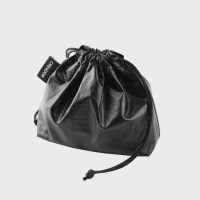 black glow string bell pouch