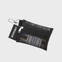 mono mesh cards zipper pouch