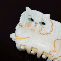 흰색 페르시안 고양이 집게핀 - Coucou suzette 쿠쿠수제뜨