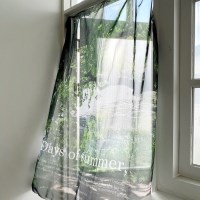 [솜] 딥그린 패브릭포스터 대형 감성 풍경 초록 나무 사진 레터링