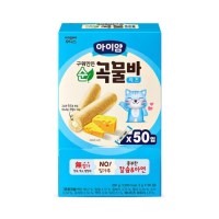 아이얌 아기과자 구워만든 순곡물바 치즈 대용량팩(50입)