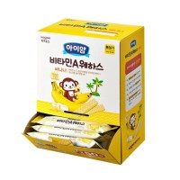 아이얌 아기과자 비타민A 웨하스 바나나 대용량팩 (6g 50입)