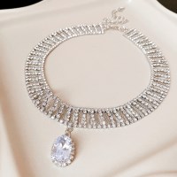 영롱 블링 볼드 큐빅 초커