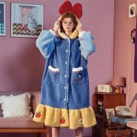 디즈니 공주 잠옷 원피스 후리스 시리즈 겨울 방한 파자마 파티 홈파