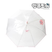 빤쮸토끼 58 핑크 투명 장우산