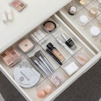 1+1 투명한 서랍 정리 파티션 4개 SET