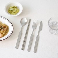 릿지 올스텐 커트러리 4P세트 (숟가락 젓가락 포크 나이프)