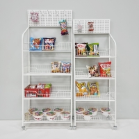 이동식 트롤리 간식진열대 간식정리 스낵 판매대