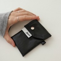 레더 미니월렛 딥블랙 leather mini wallet