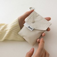 레더 미니월렛 크림치즈 leather mini wallet