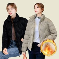 1+1 여성 하프 점퍼 겨울 아우터 누빔 방한다운 패딩