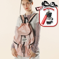 [키링증정]String flap backpack _ Glittery pink