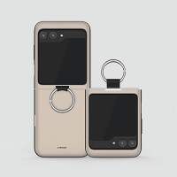 갤럭시Z플립6 솔리드 뮤트 고리형 카드도어 범퍼케이스