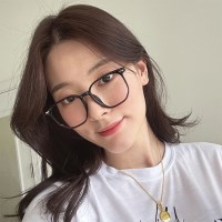 너드 남녀 긱시크 베이직 빅스퀘어 반뿔테 안경테