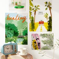 박유나 종이포스터 13p세트 웰페이퍼 도록 작가 그림