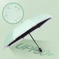 예쁜 접이식 3단 레이스 우산 반자동 프릴 양산 여자 패션소품
