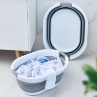 접이식 세숫대야 캠핑 반려동물 목욕 틈새수납 L750