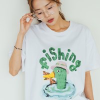 앨빈클로 FISHING DUCK 오버핏 반팔티 AST4568 (5 COLOR)